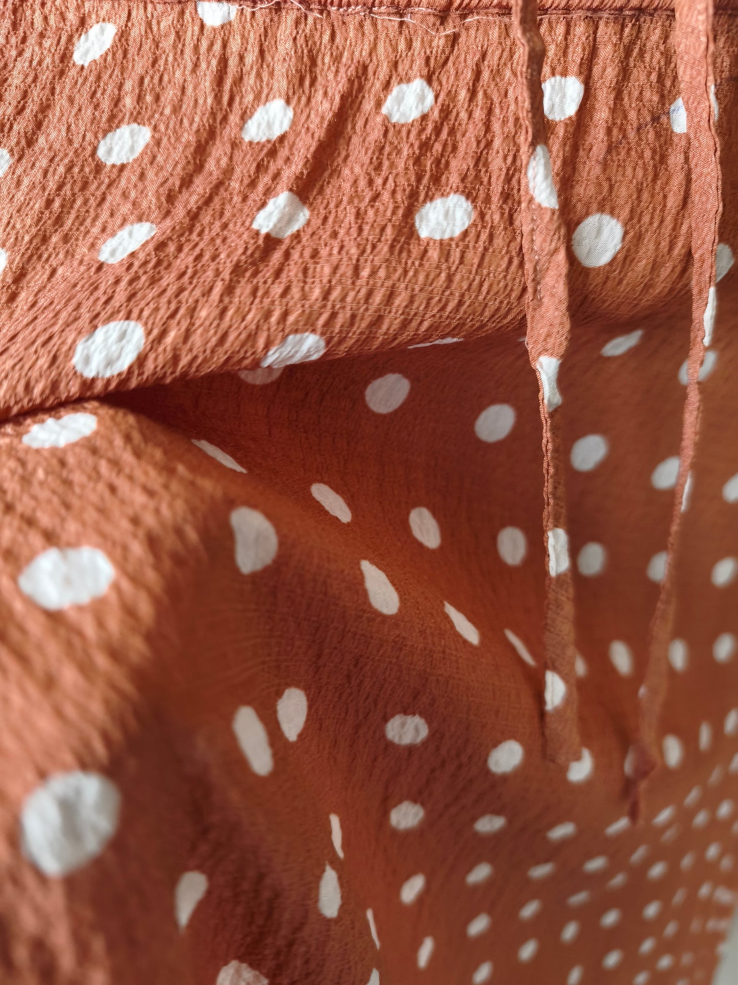 Essentiel rok camel polkadots