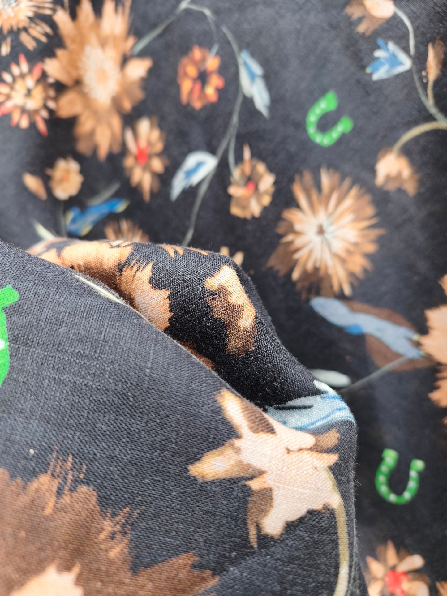 Dorothée Schumacher rok zwart met bloemen