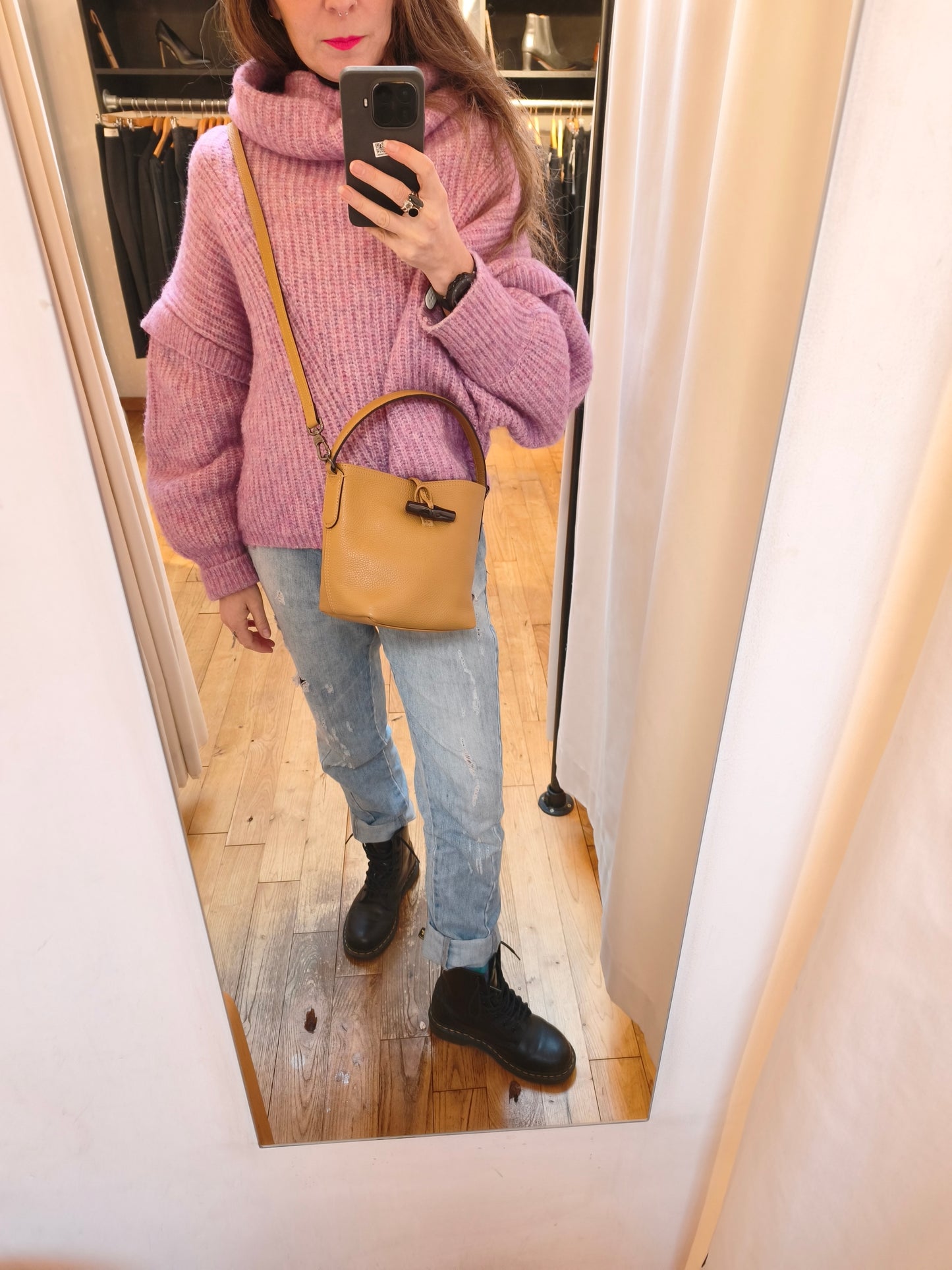 Longchamp Le Roseau Bucket Bag XS