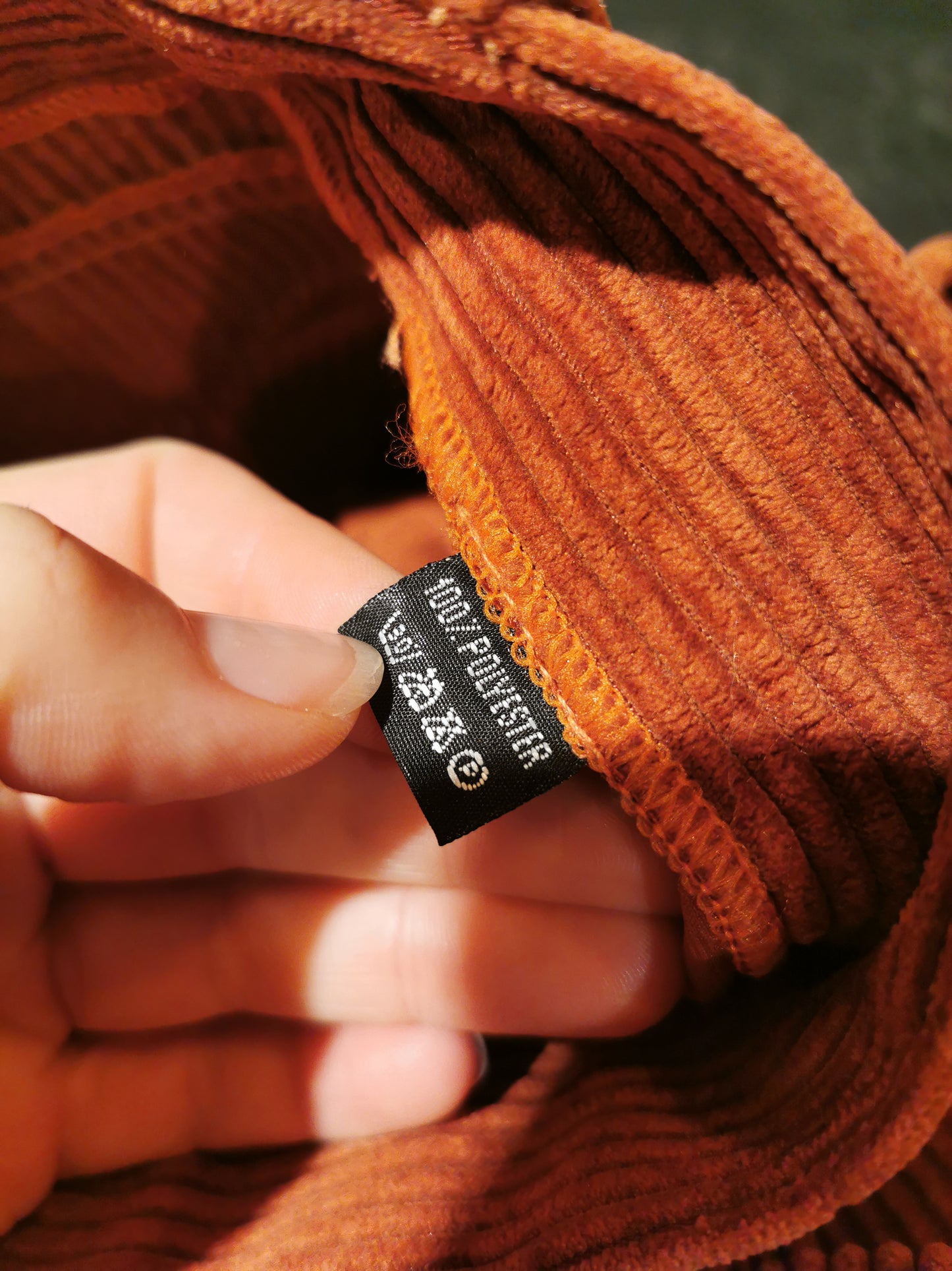 Sayidati kostuum roest fluweel