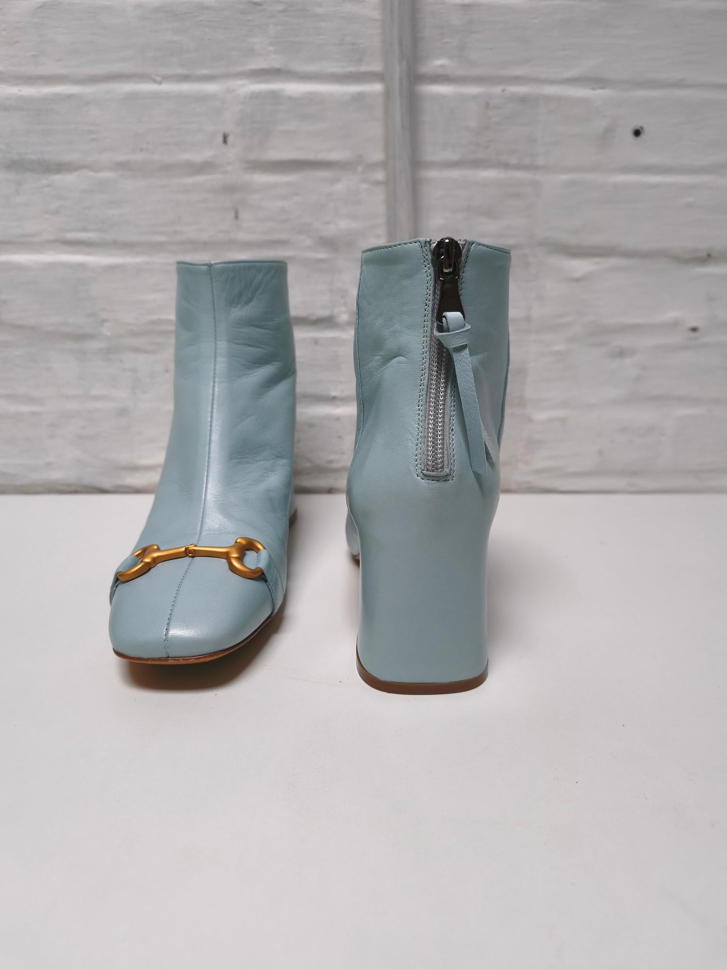 Mara Bini enkellaarzen babyblauw