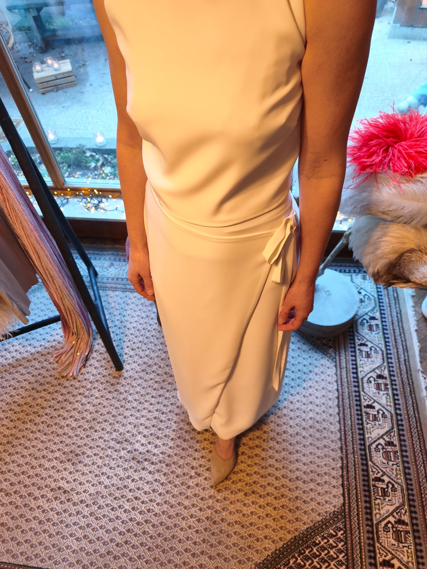 Witte Sikkema set (top/ rok)