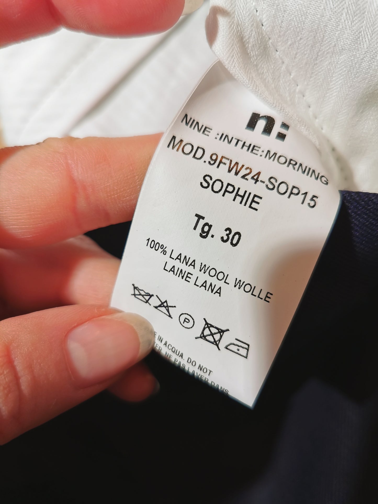 Nine in the morning broek navy