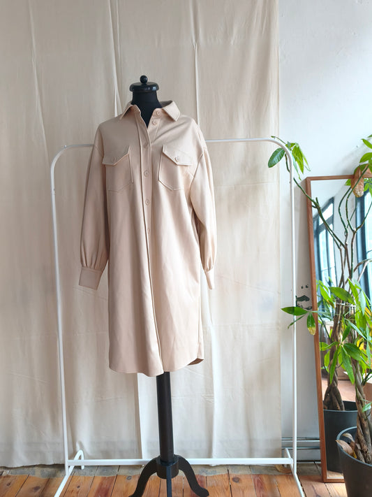 Essentiel Leatherlook jurk