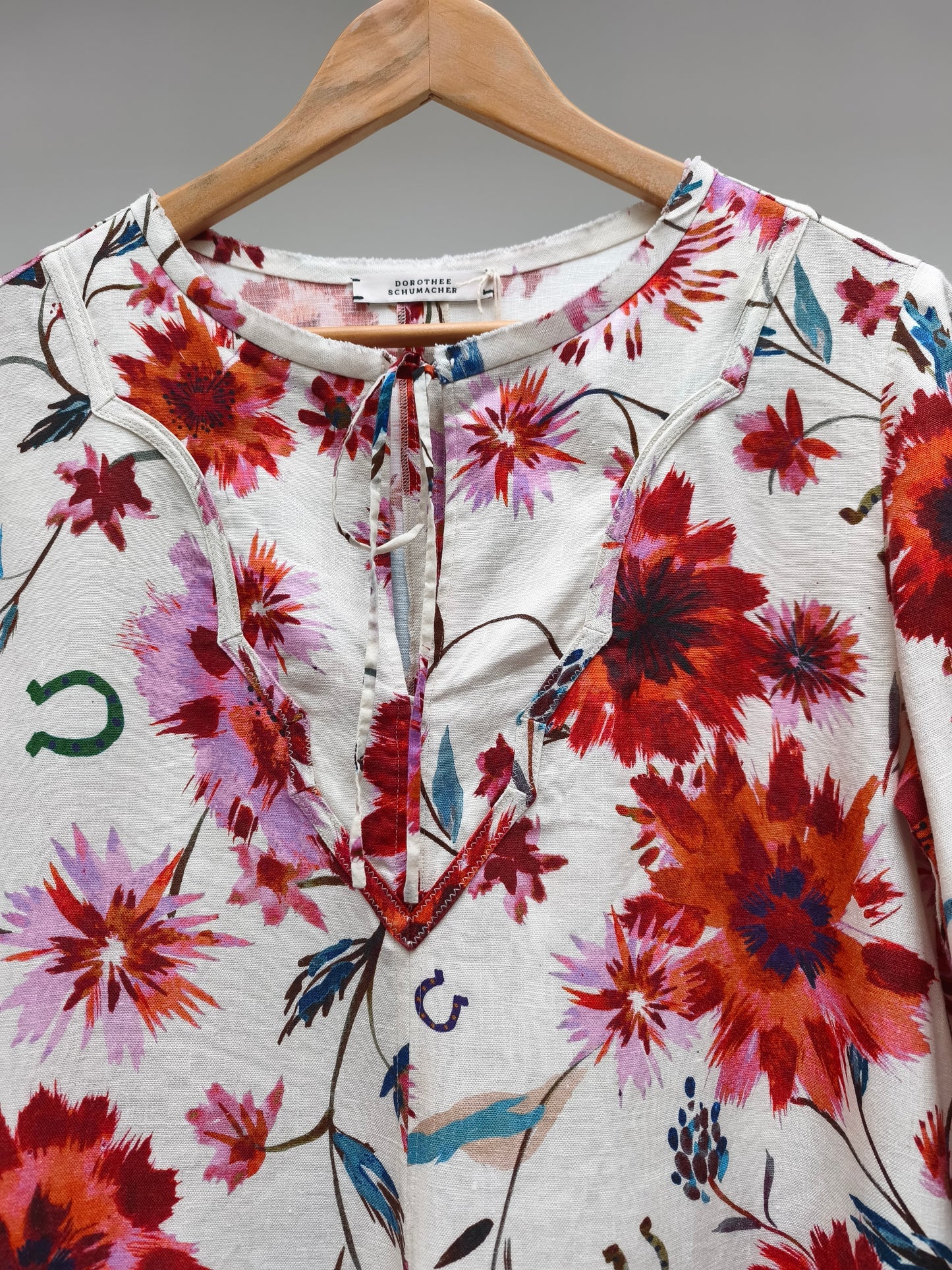 Dorothee Schumacher jurk ecru bloemen
