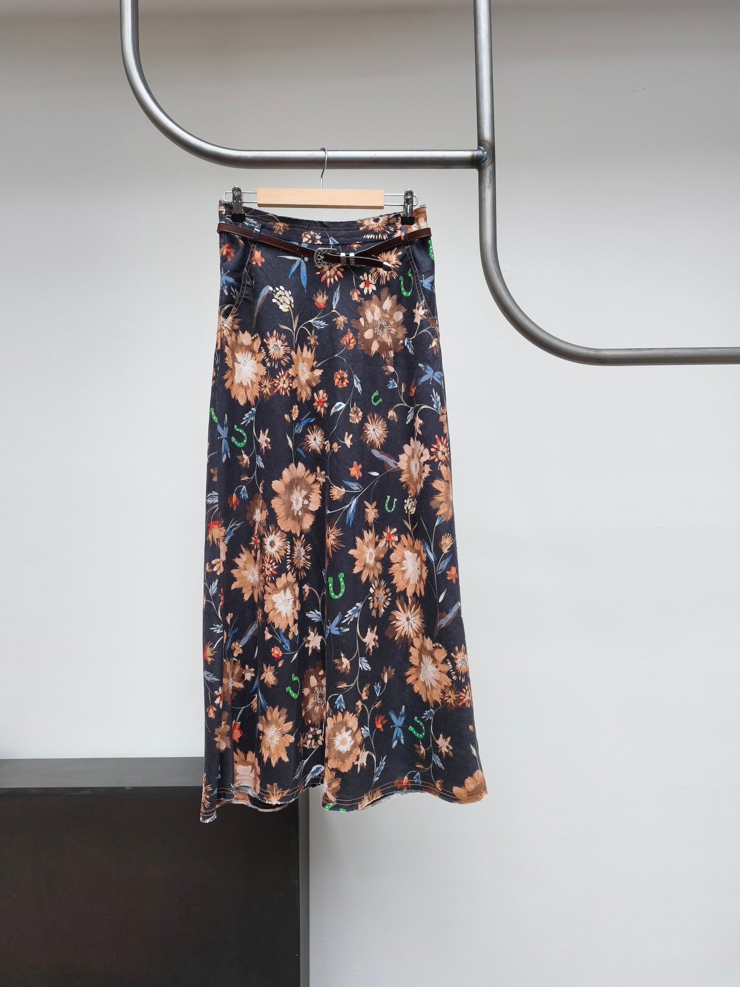Dorothée Schumacher rok zwart met bloemen