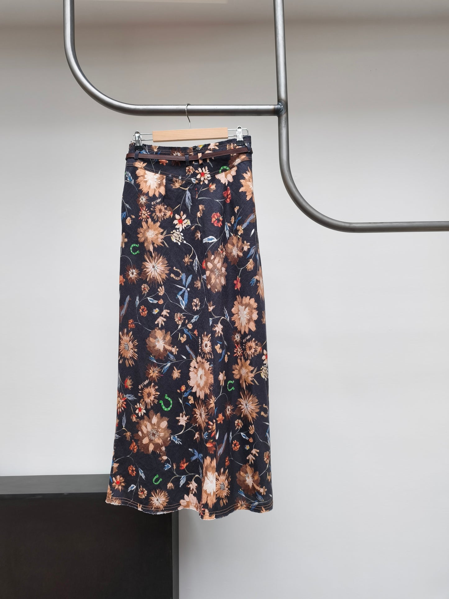 Dorothée Schumacher rok zwart met bloemen
