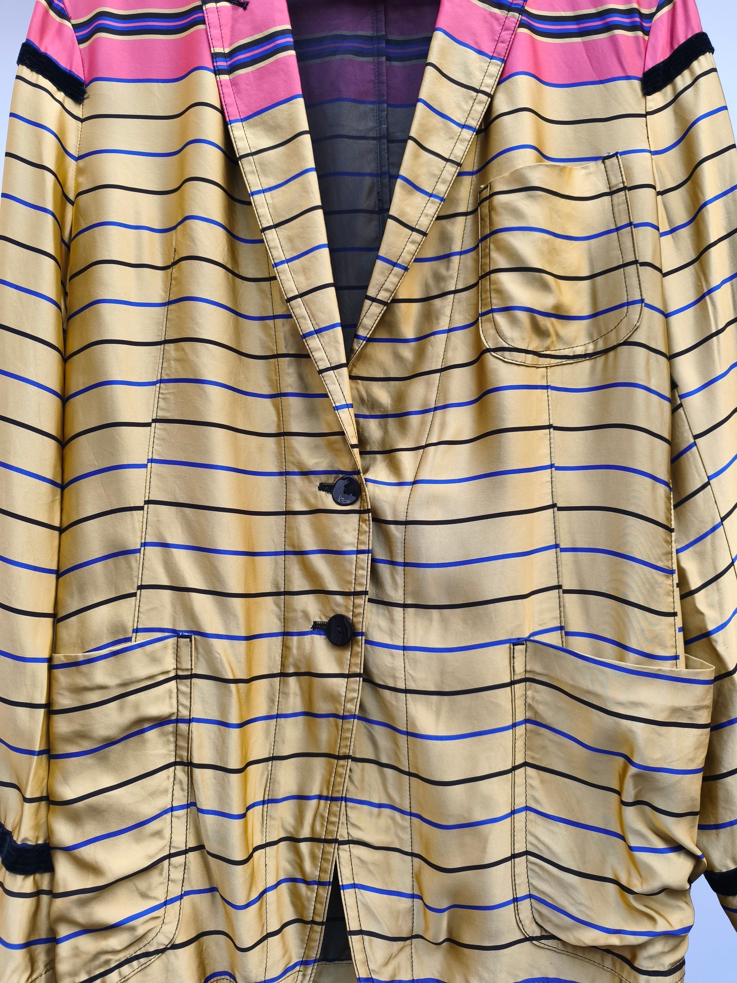 Dries Van Noten gestreepte blazer