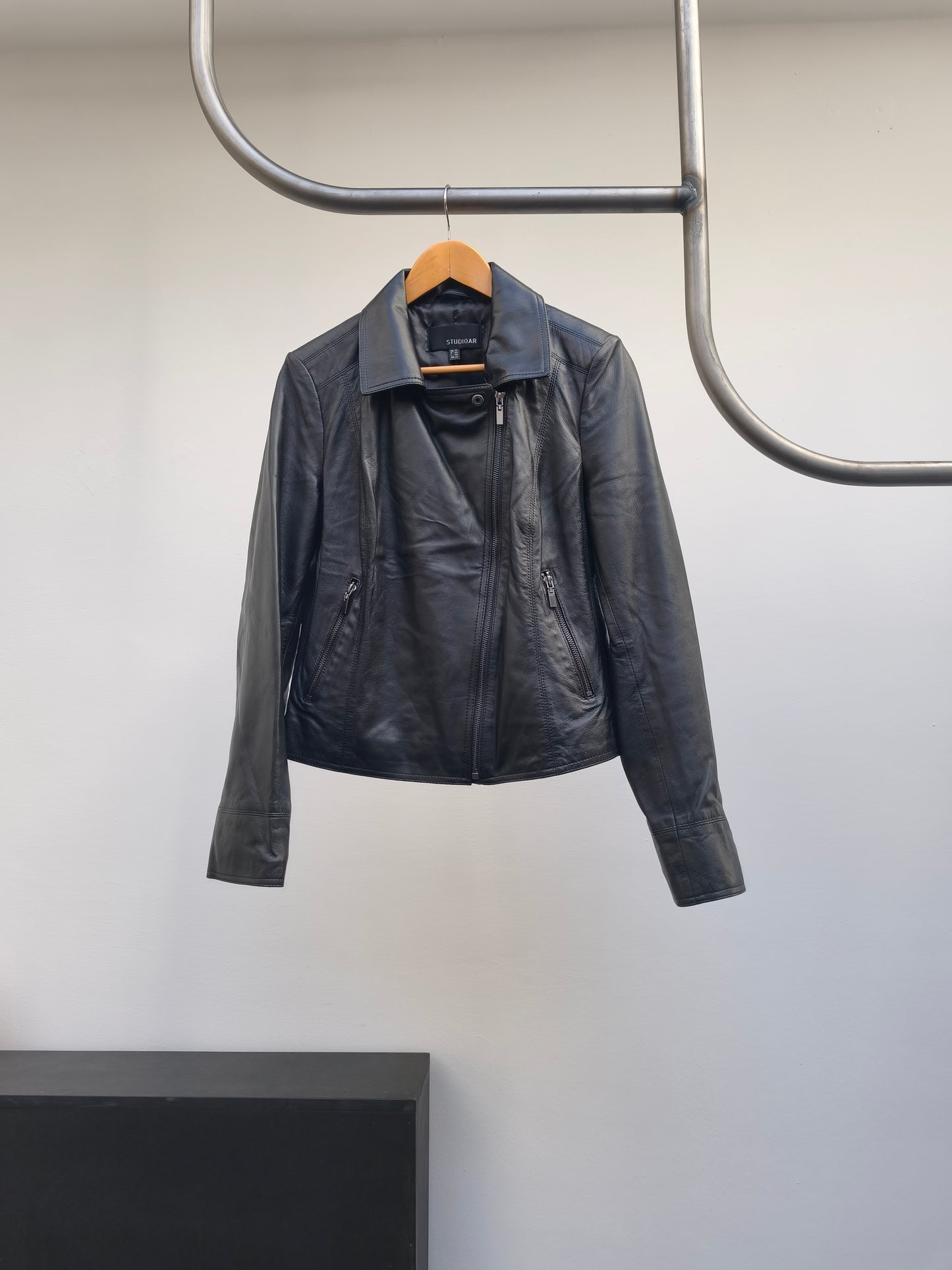 Studio AR zwart leren jack