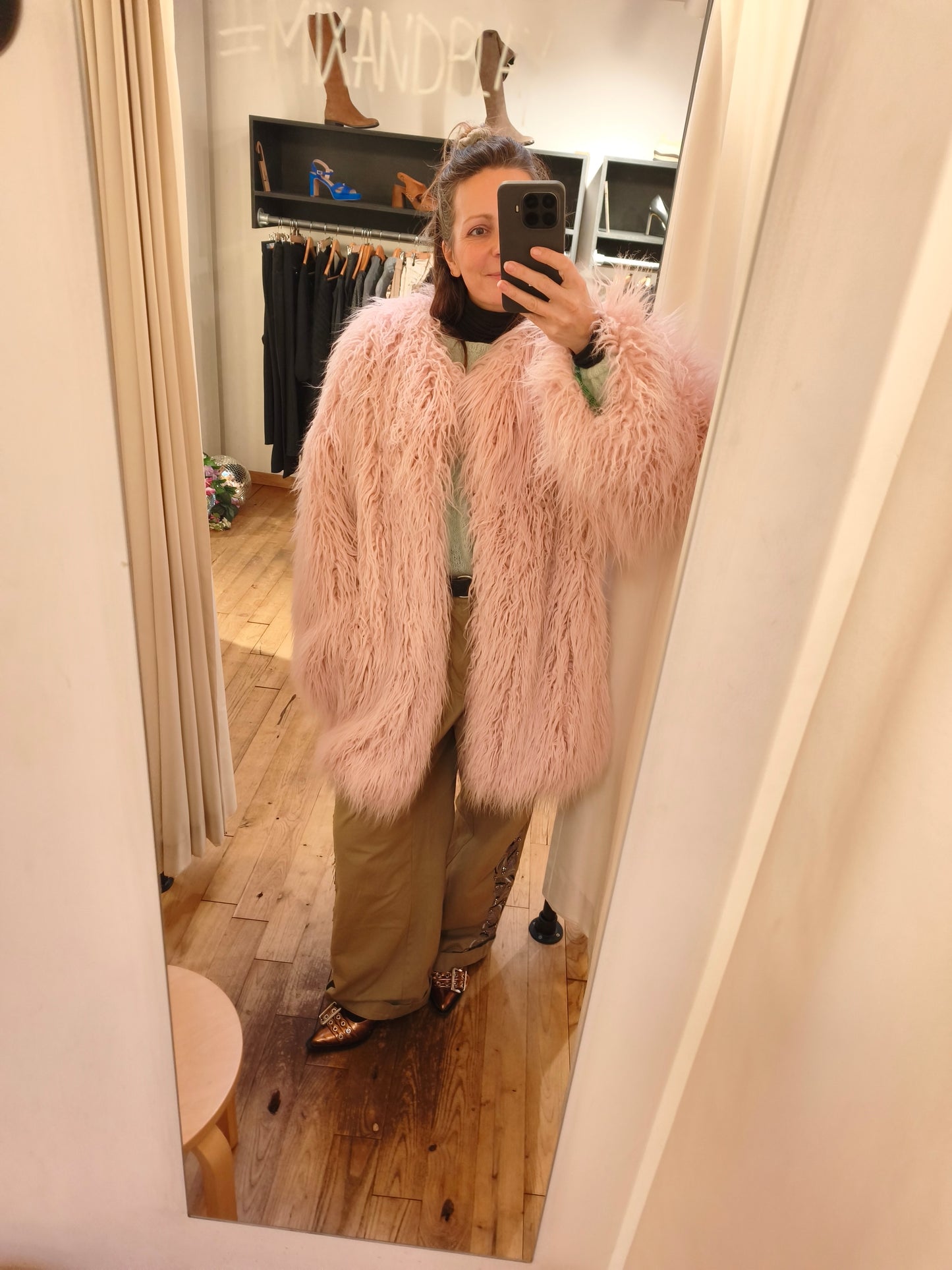 Essentiel jas fake fur