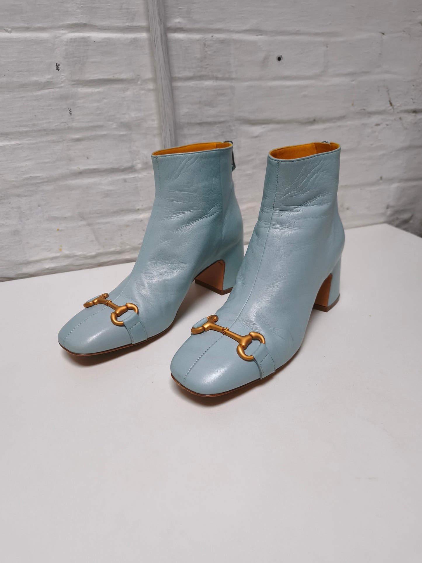 Mara Bini enkellaarzen babyblauw