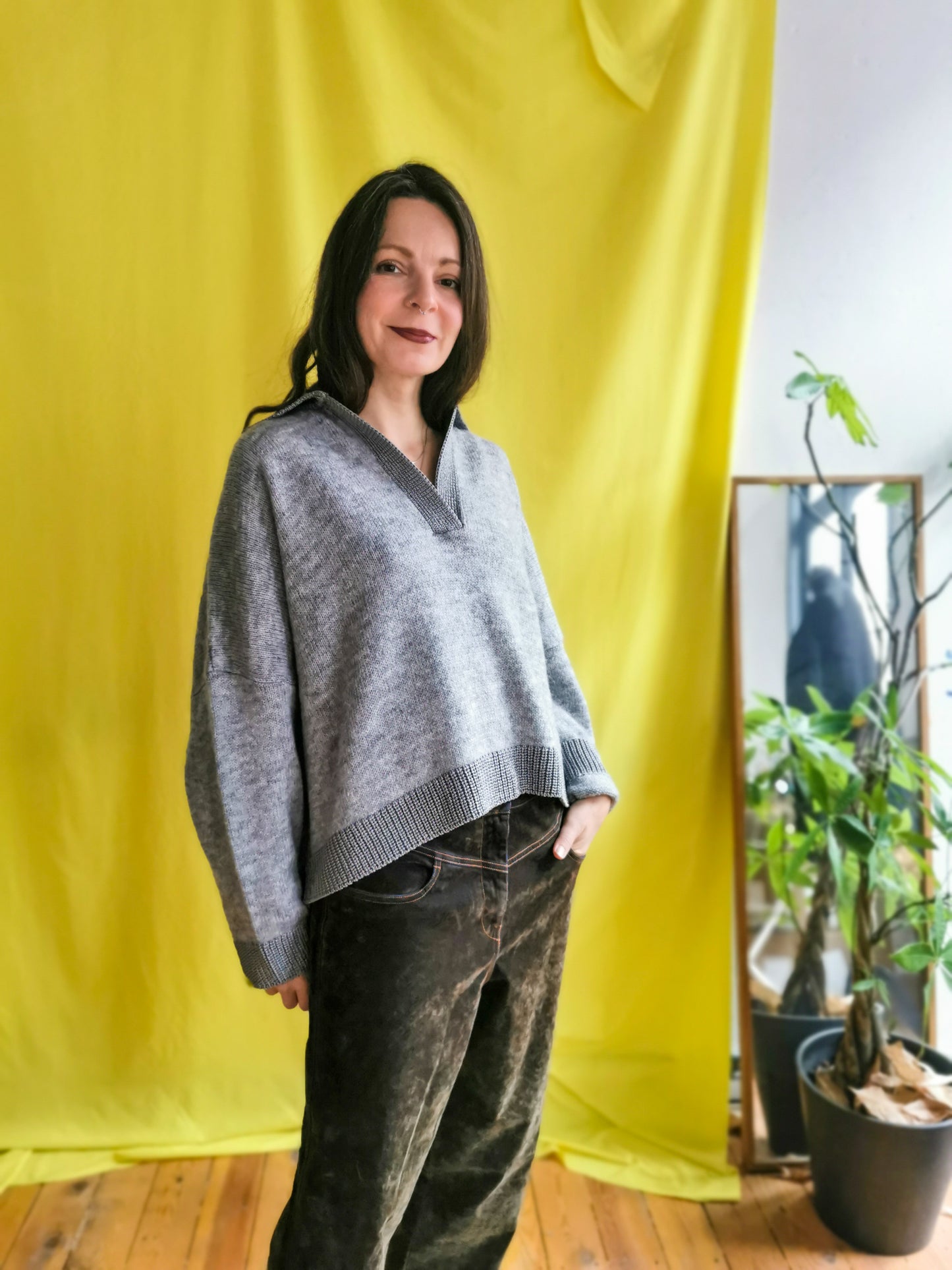 Essentiel trui lichtgrijs