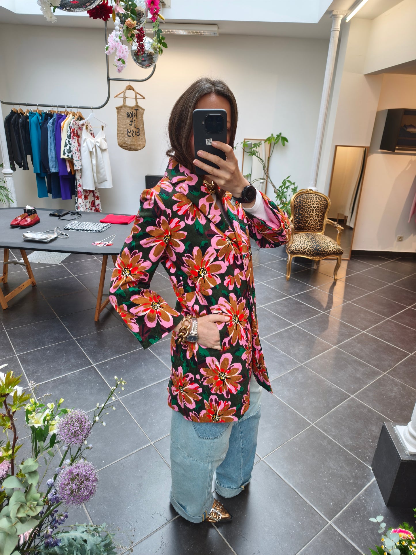 Sand mantel bloemen