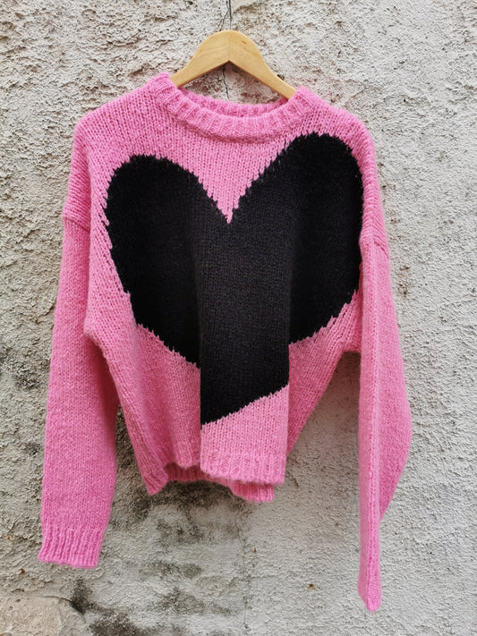 Essentiel trui roze hart