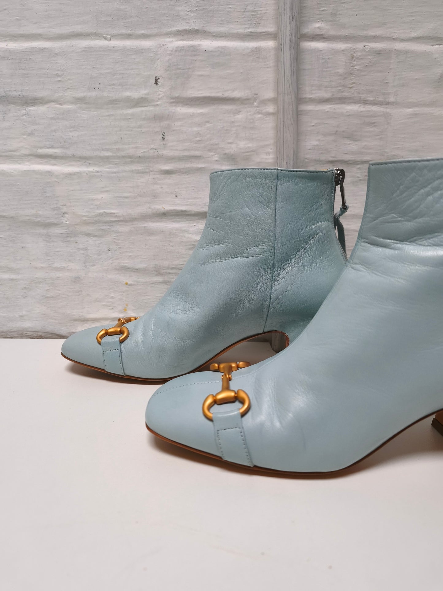 Mara Bini enkellaarzen babyblauw