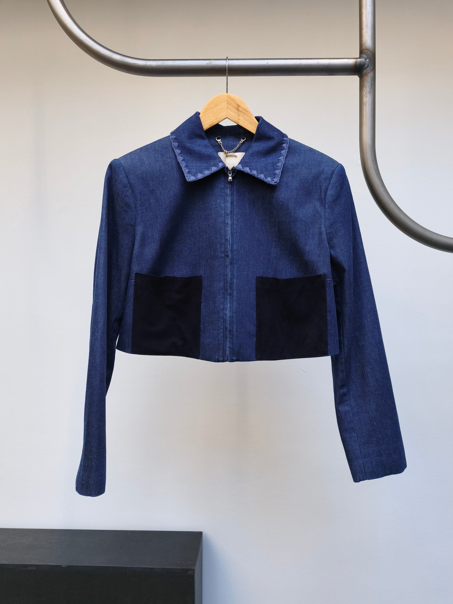 Malej cropped jeansvest