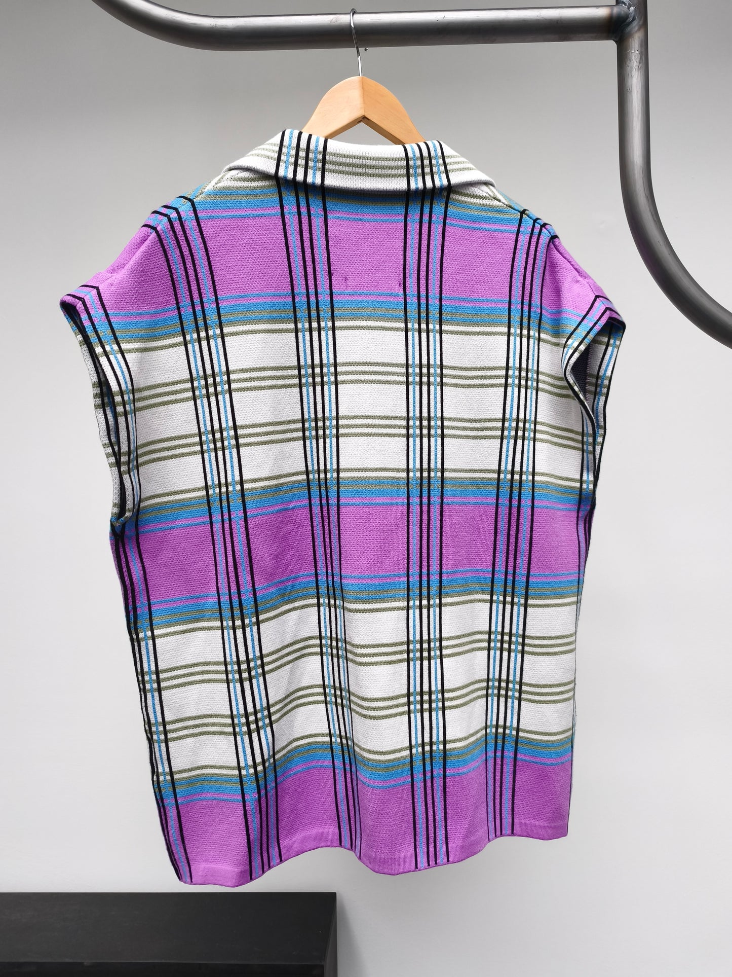 Essentiel waistcoat lila blauw