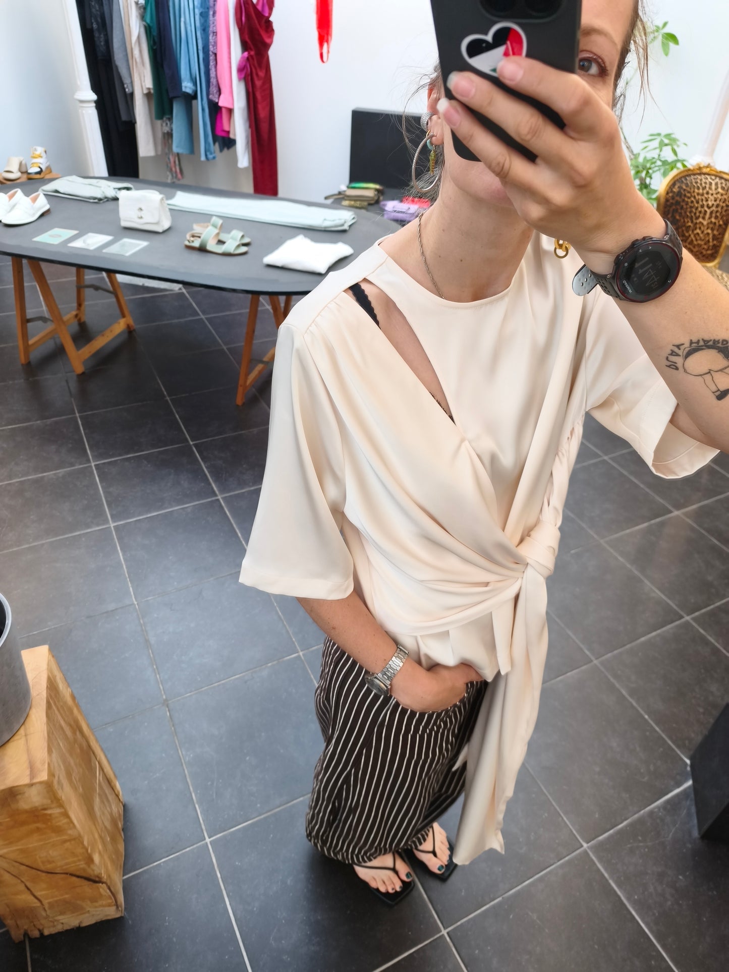 Gestuz blouse ivoor
