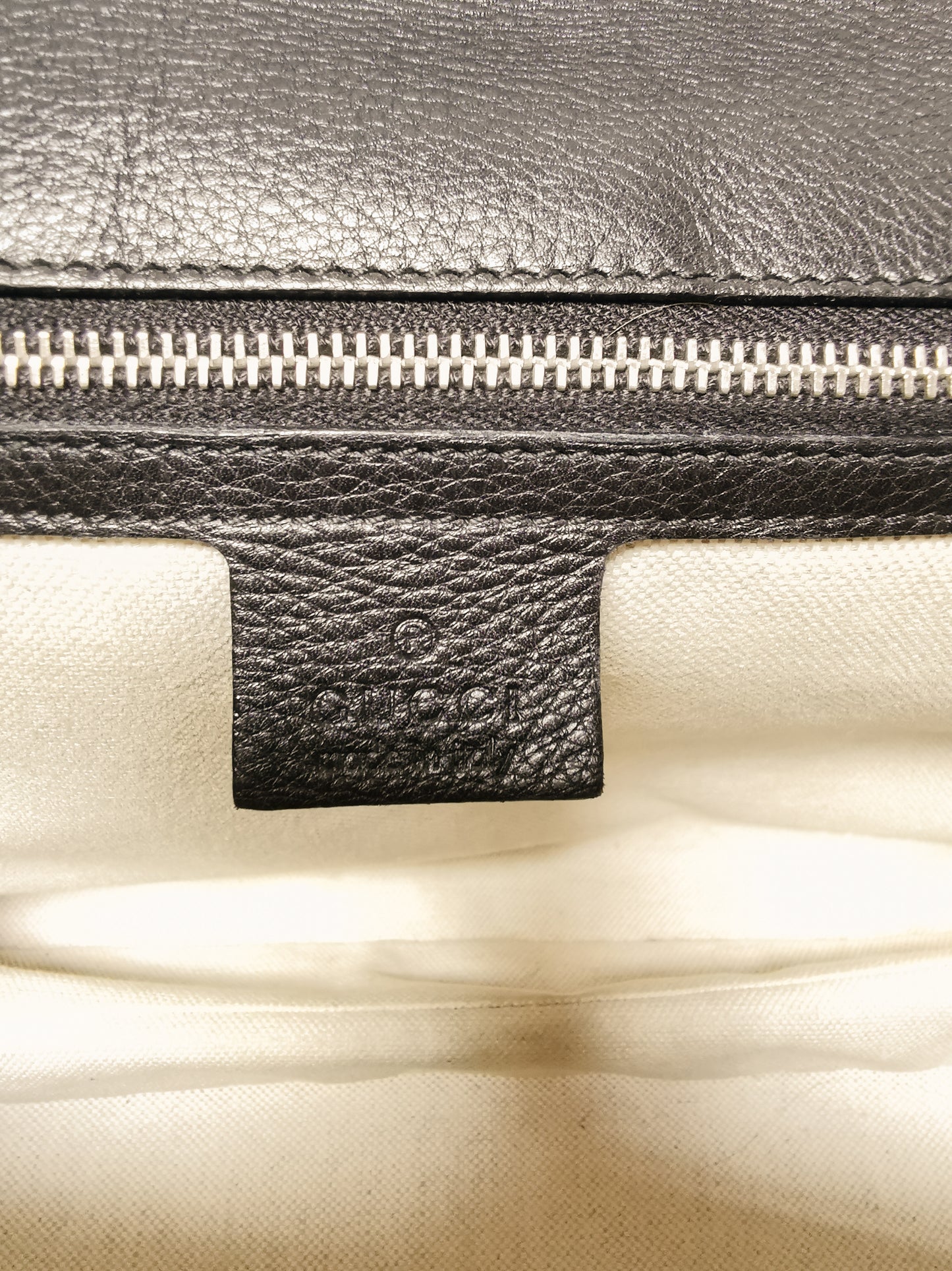 Gucci  black GG neoprene Bamboo Bag