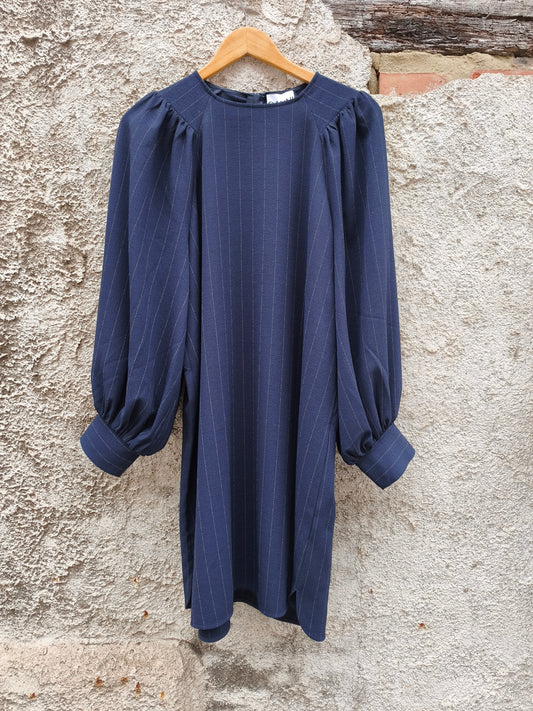 Ganni jurk navy