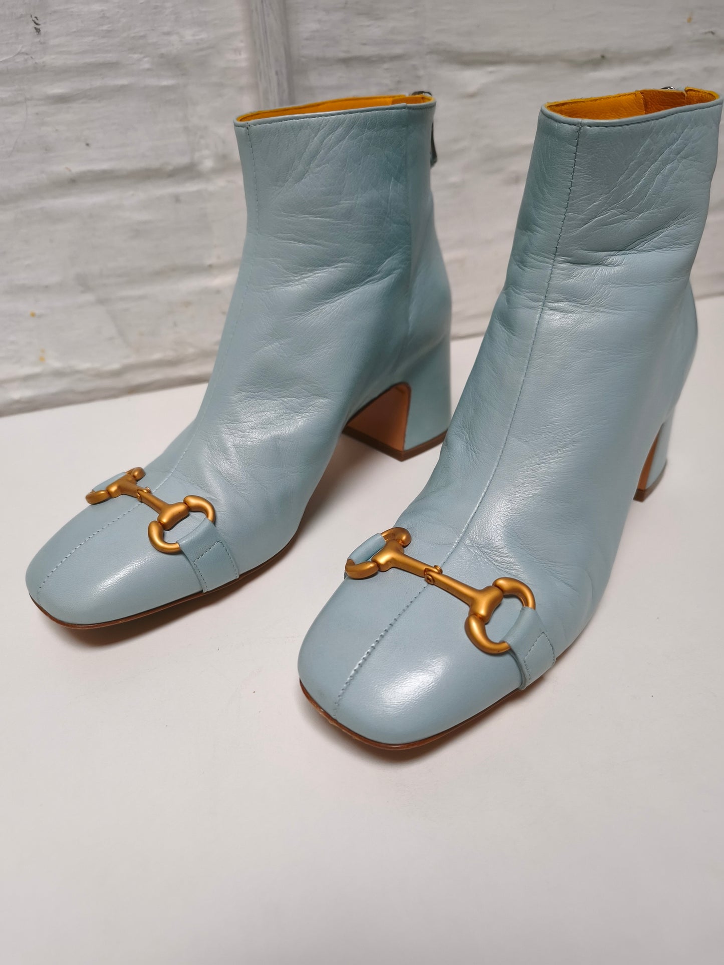 Mara Bini enkellaarzen babyblauw