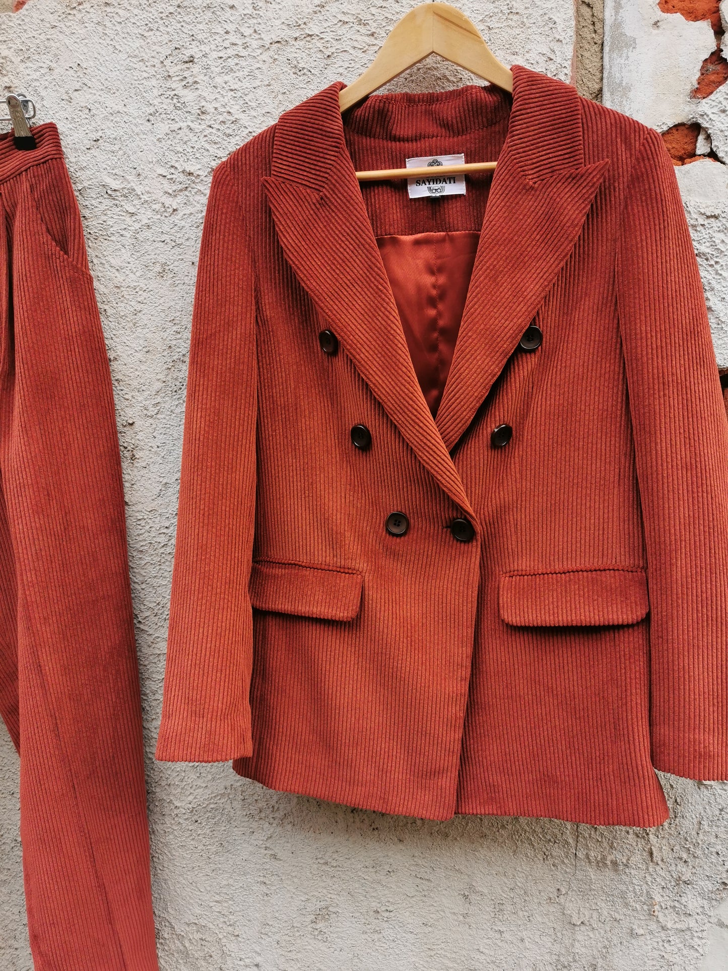 Sayidati kostuum roest fluweel