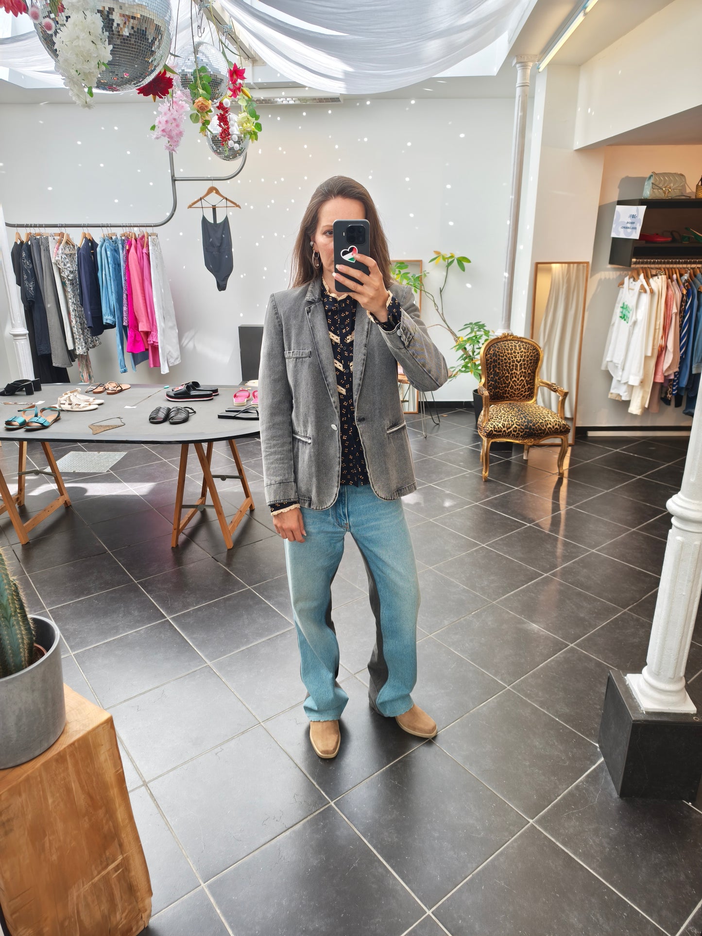 Forte forte indigo unique blazer