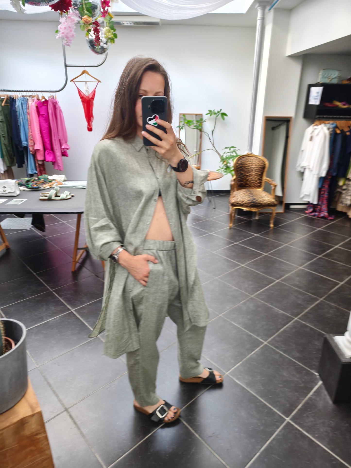 Peserico tuniek kaki
