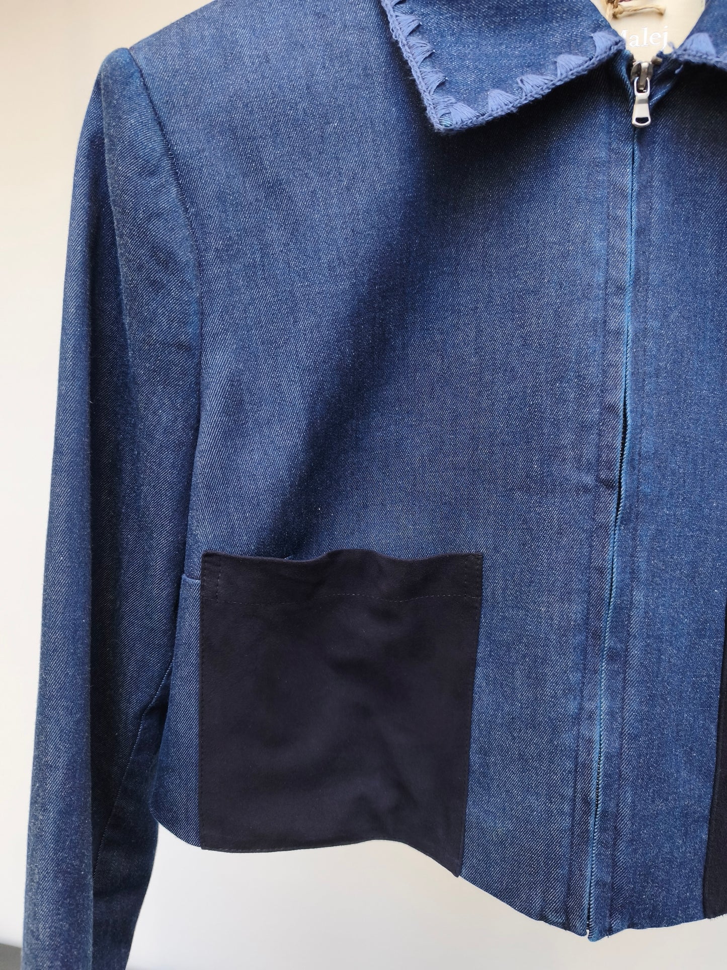 Malej cropped jeansvest