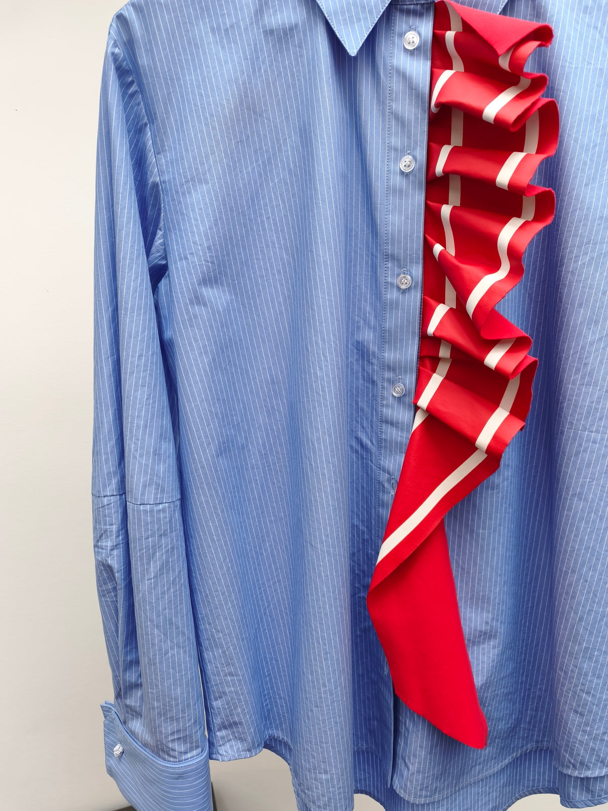 Essentiel hemd blauw/rood