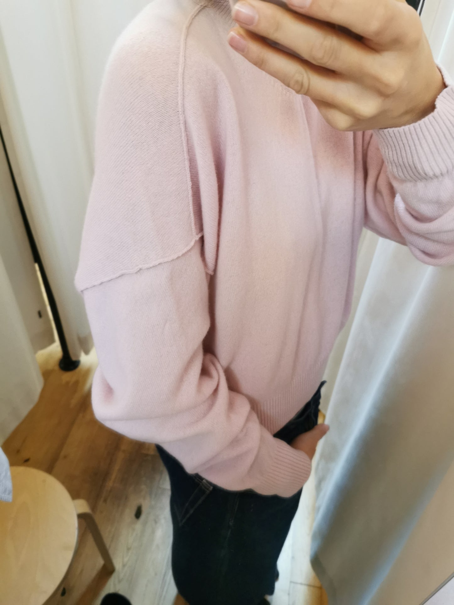 Sea me happy trui lichtroze