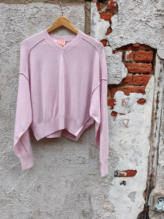 Sea me happy trui lichtroze