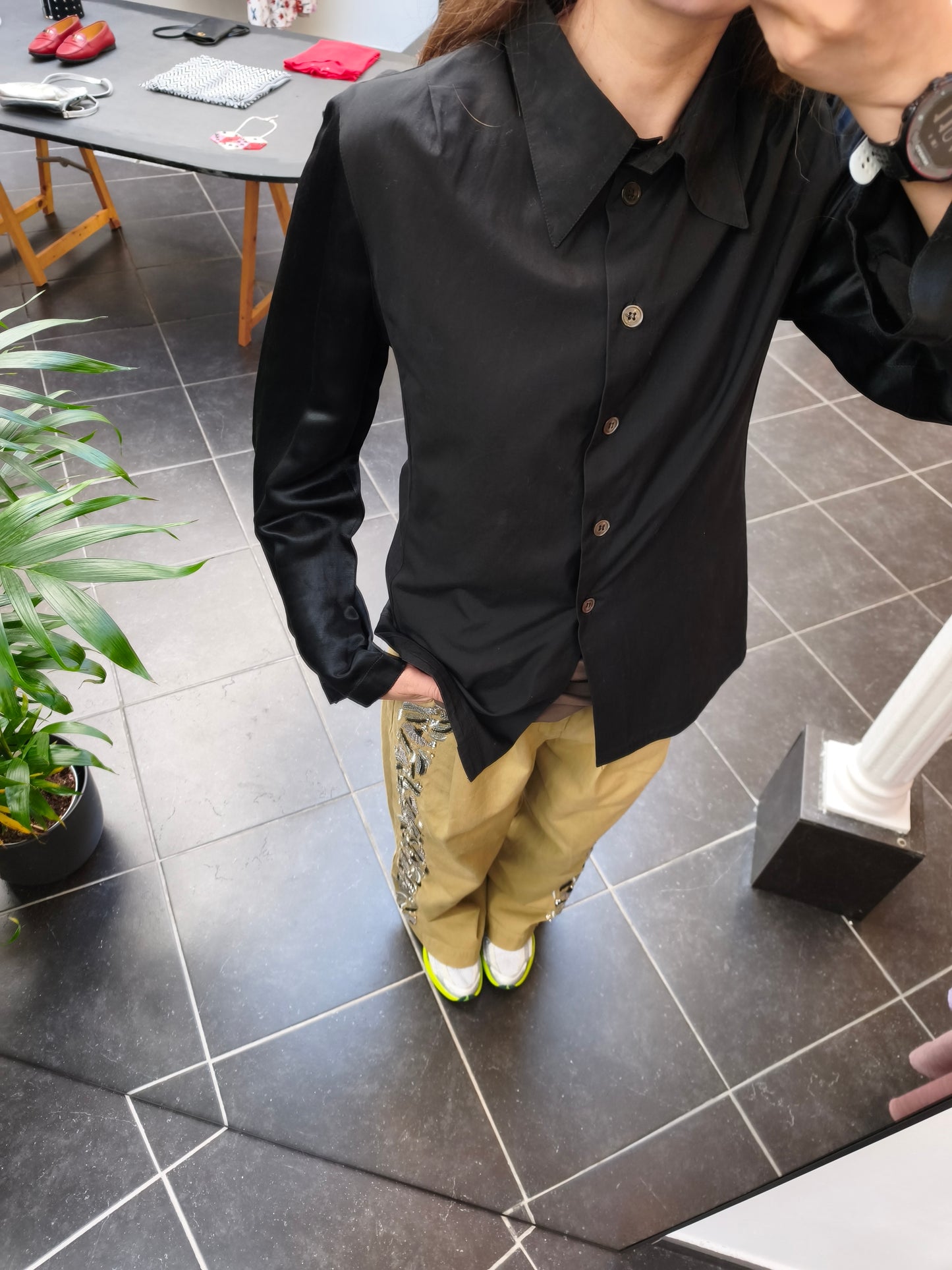 Ann Demeulemeester hemd zwart