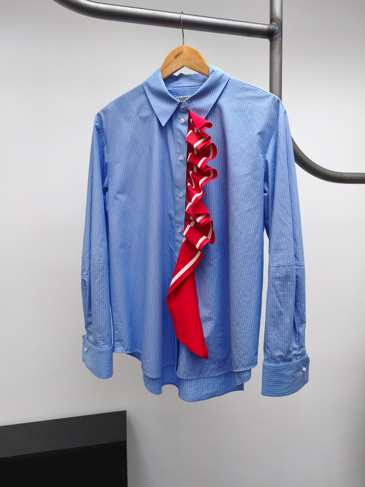 Essentiel hemd blauw/rood