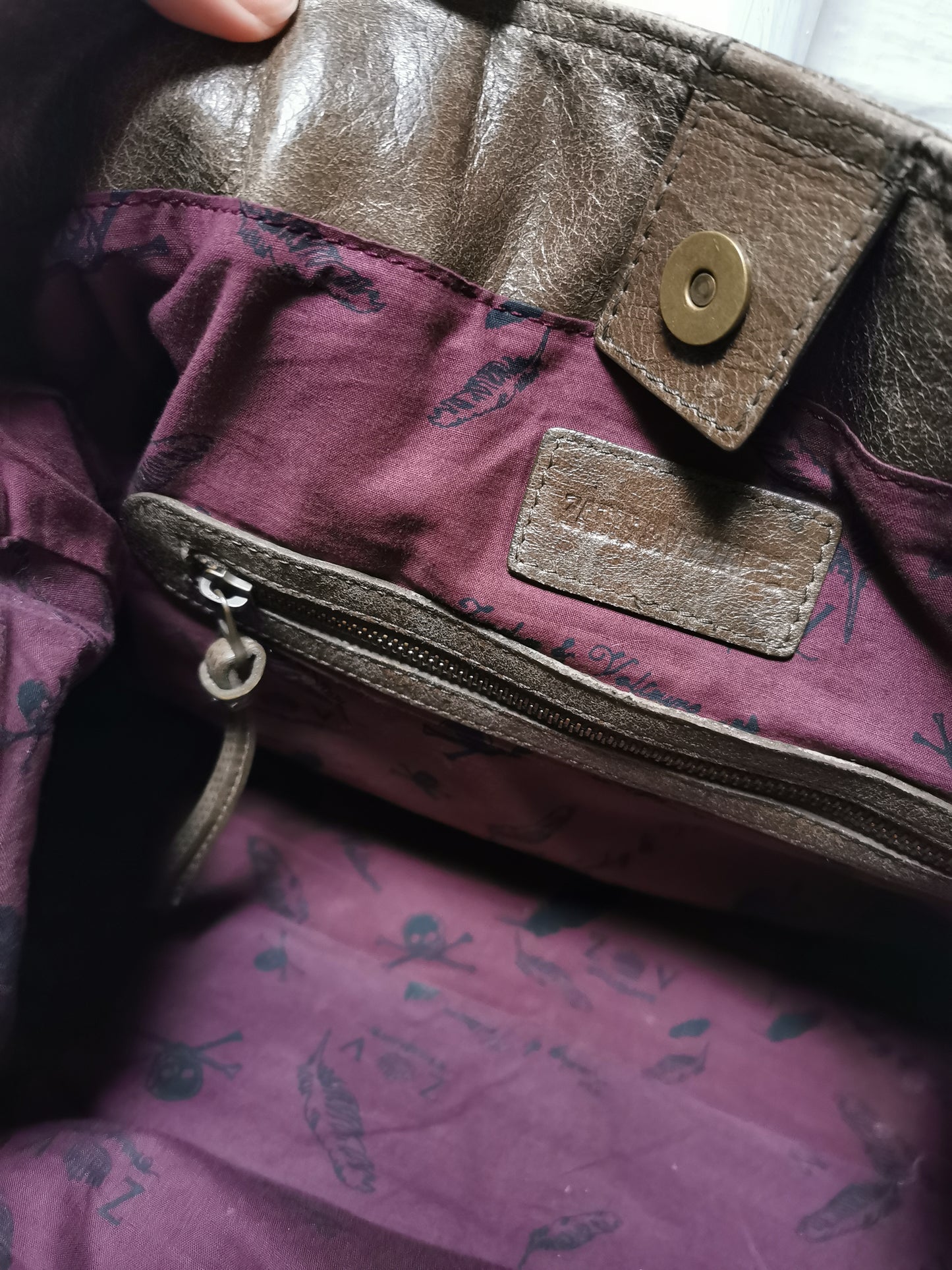 Zadig & Voltaire handtas bruin