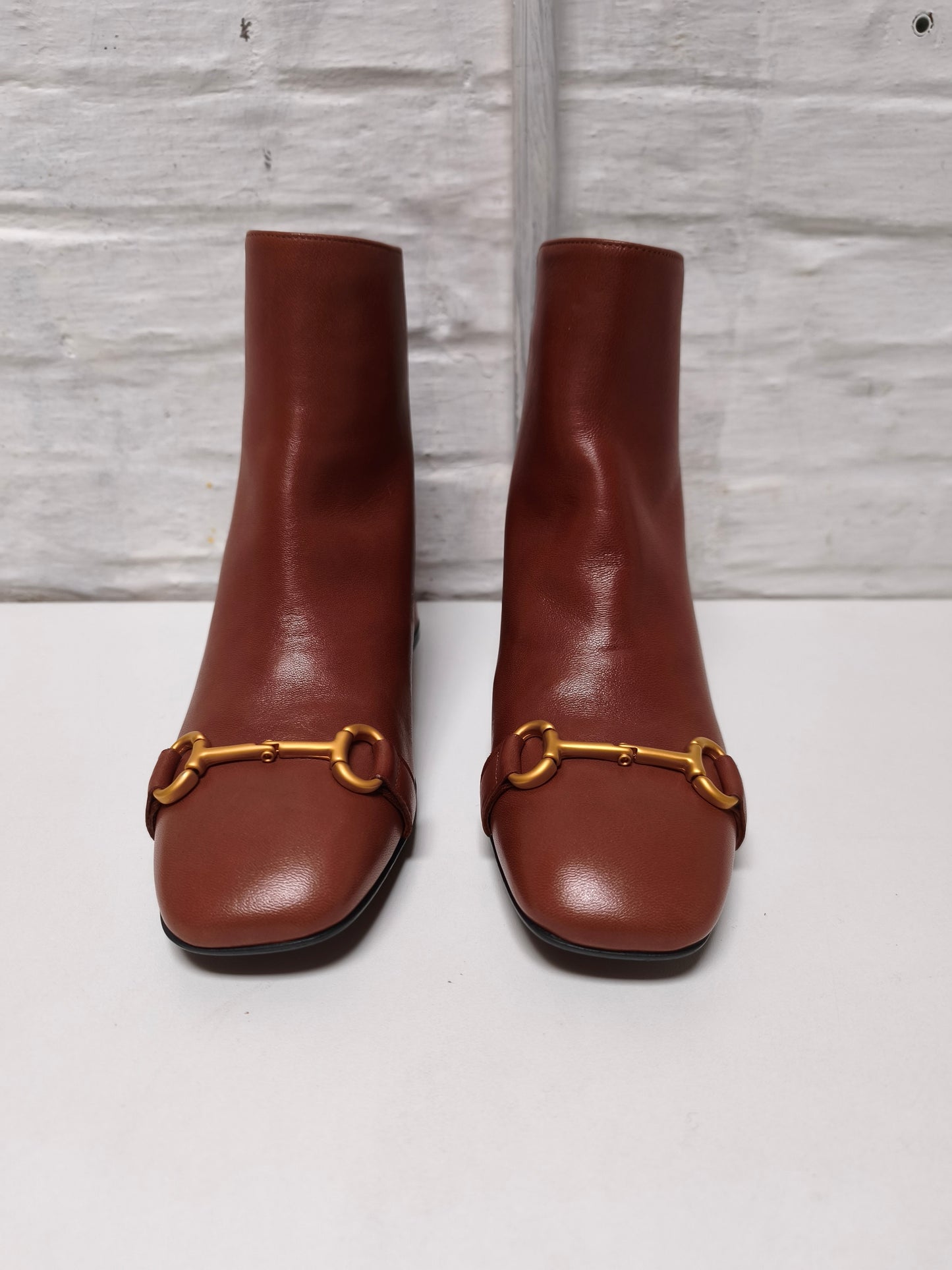 Mara Bini enkellaarzen cognac