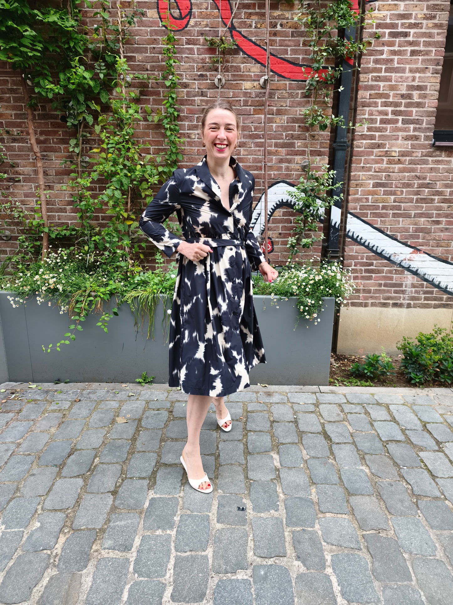 Psophia jurk zwart/beige