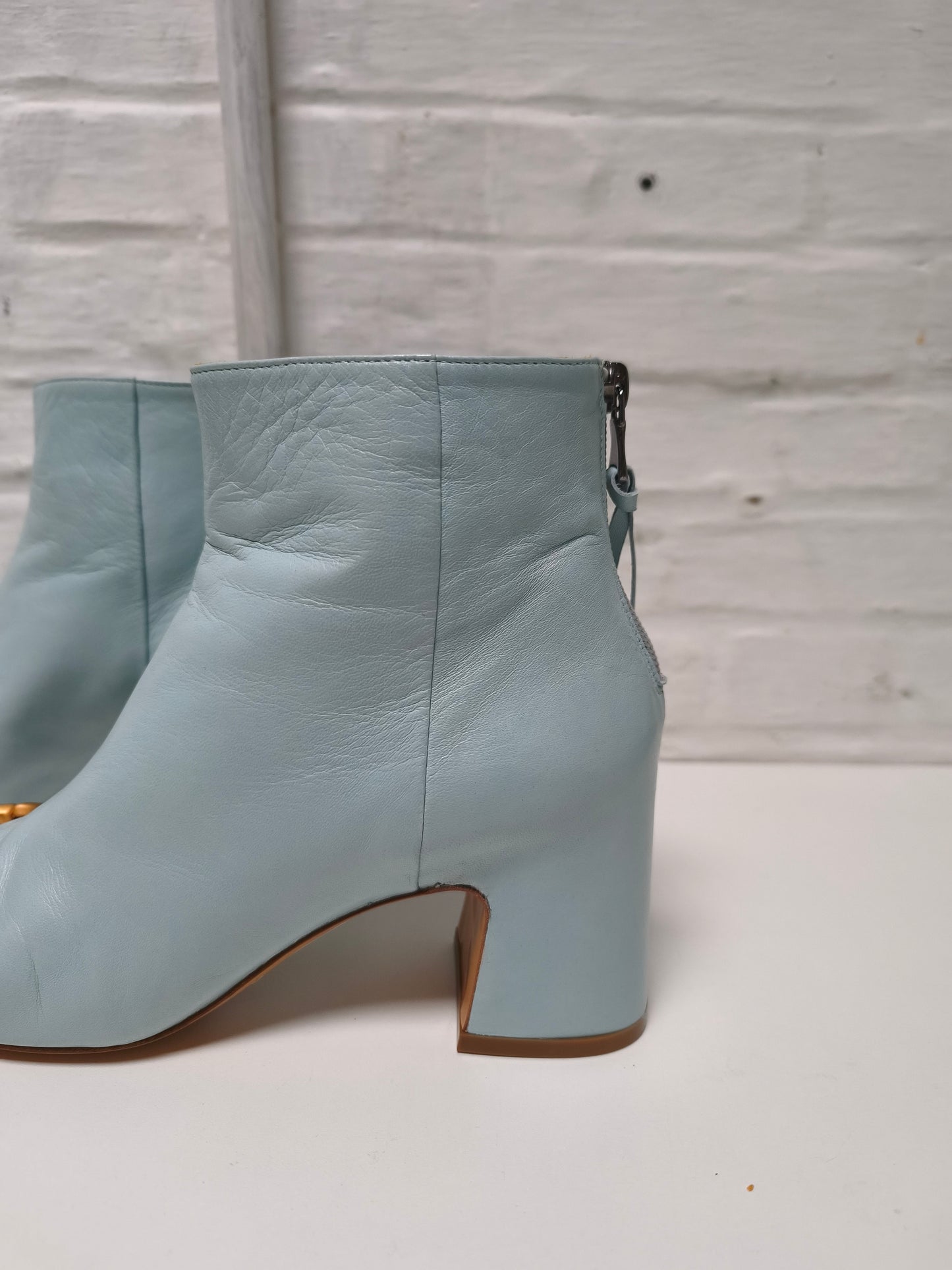 Mara Bini enkellaarzen babyblauw