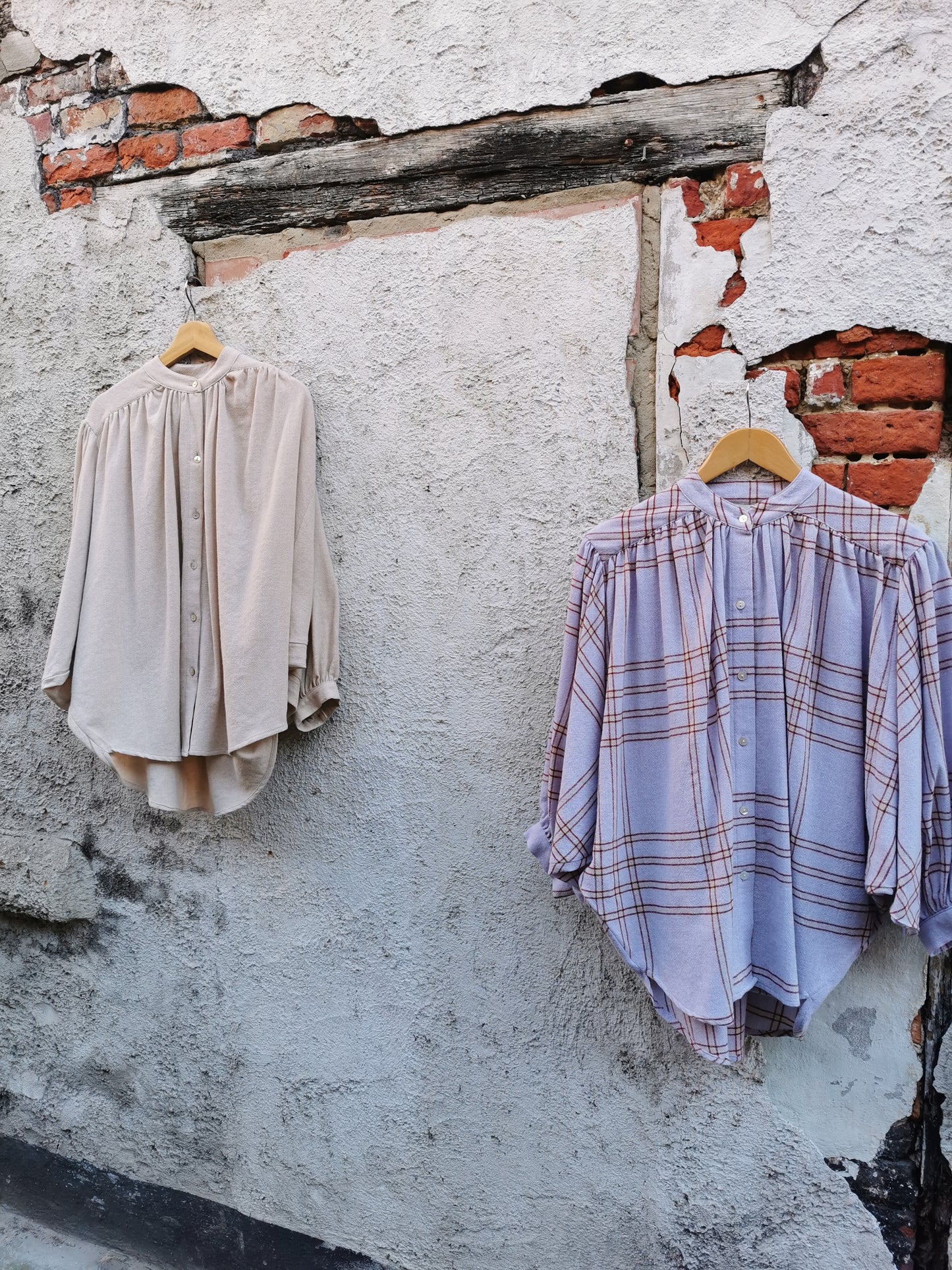 Sea Me Happy Balloon blouse beige